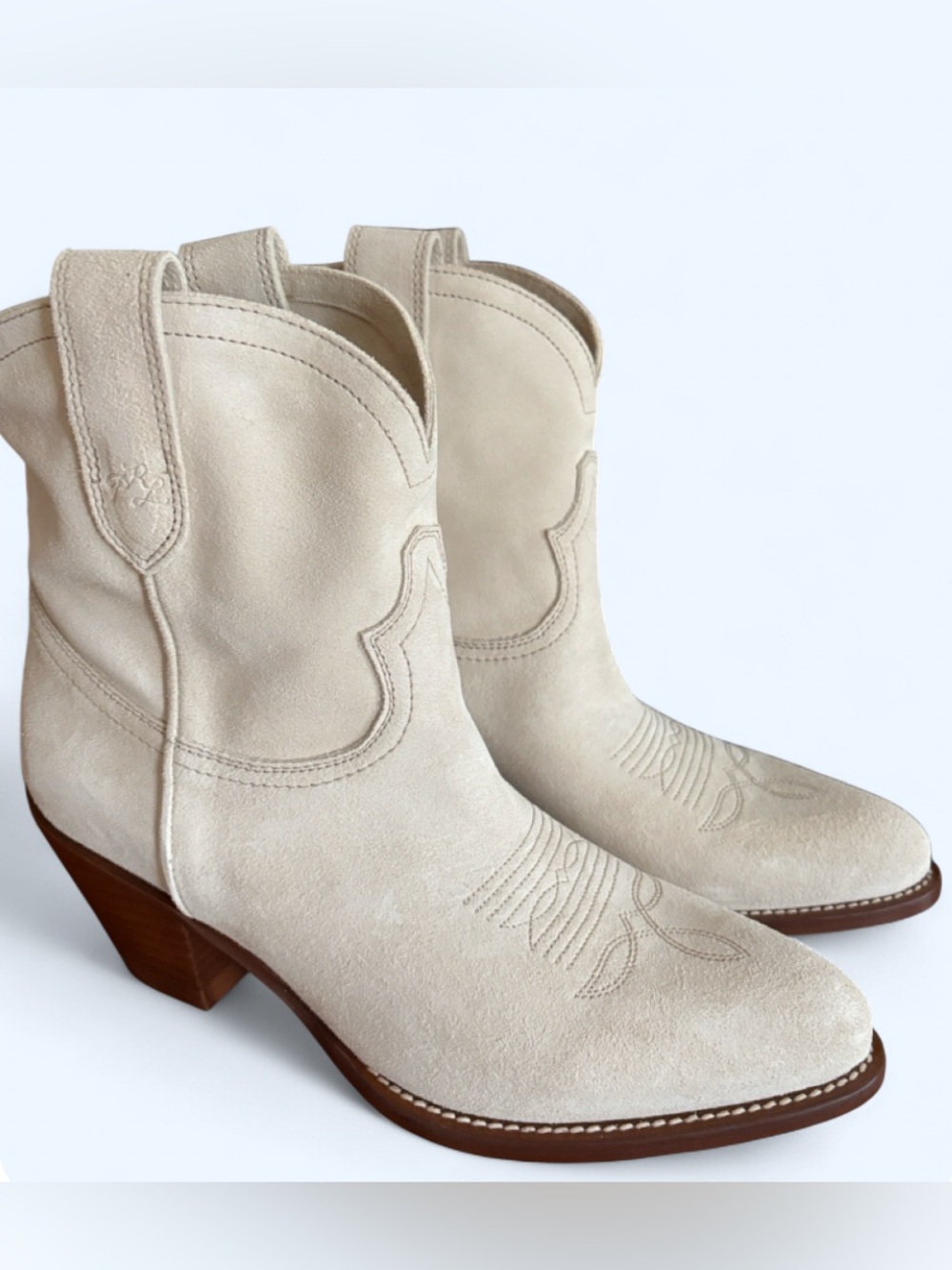 Polo Ralph Lauren Calfskin Suede Western Boots 57
